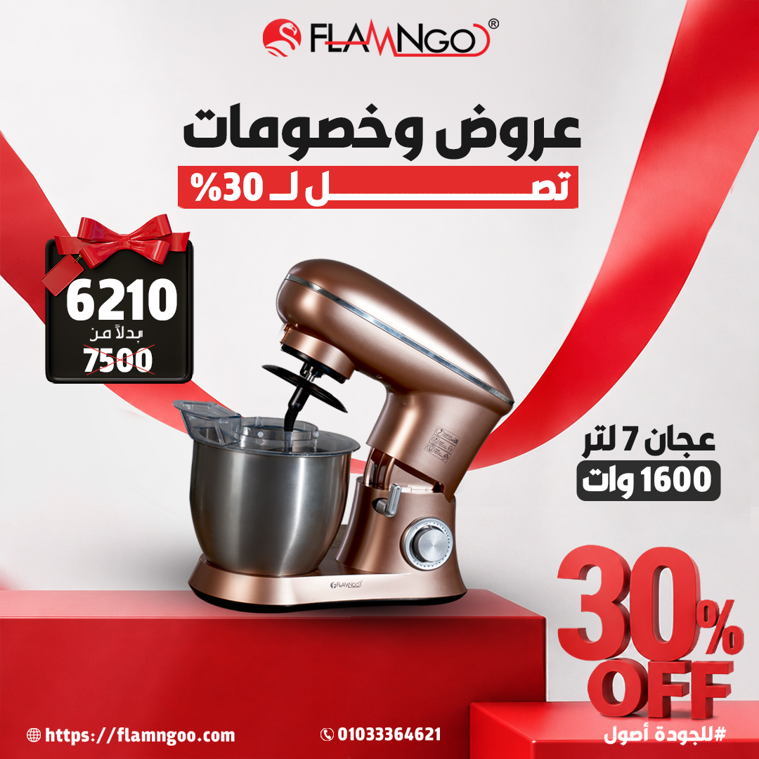 عجان فلامنجو متعدد الوظائف 1600 وات 7 لتر